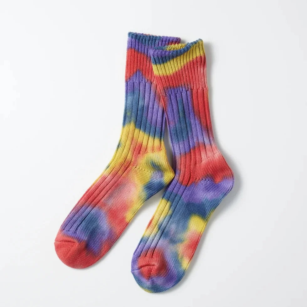 ROTOTO ロトト / CHUNKY RIBBED CREW SOCKS”TIE DYE” チャンキーリベットクルーソックスタイダイ