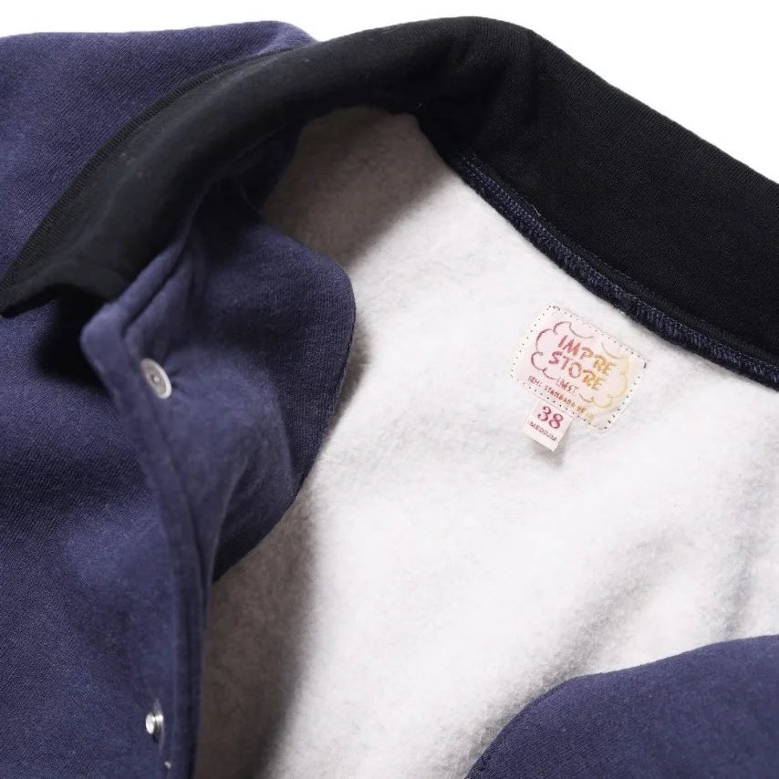 IMPRESTORE インプレストア / Chunk | varsity jacket ヴァーシティージャケット (NAVY×BLACK ネイビーブラック)