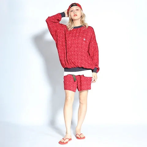 ALDIES アールディーズ / Tehran Big Crew Neck テヘランビッグクルーネック (RED レッド)