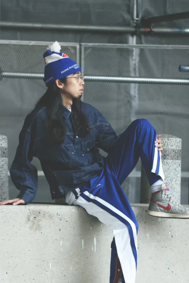 IMPRESTORE インプレストア / WARREN | BASKET JERSEY PANTS バスケットジャージパンツ (BLUE ブルー)