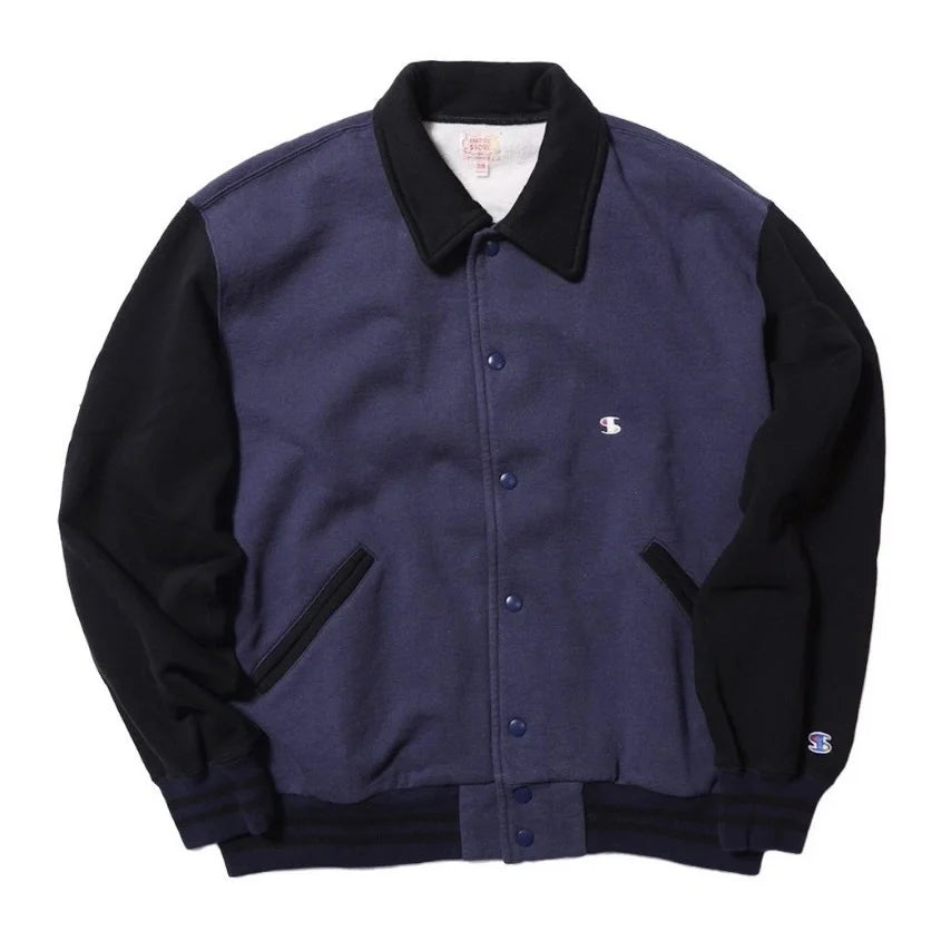IMPRESTORE インプレストア / Chunk | varsity jacket ヴァーシティージャケット (NAVY×BLACK ネイビーブラック)