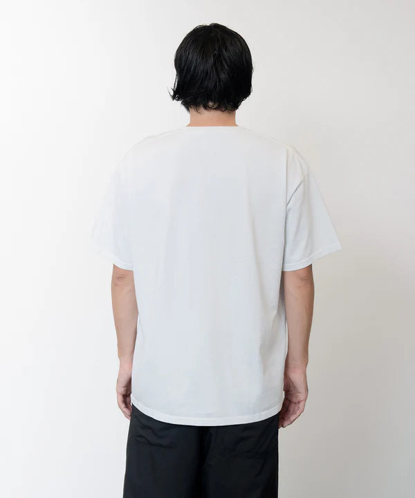 Knuu ヌウ / Heavy Crewneck Pigment Dye T-Shirt ヘビークルーネックピグメントダイティーシャツ (OFF-WHITE オフホワイト)