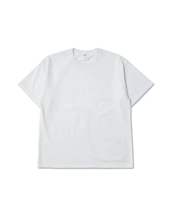 Knuu ヌウ / Heavy Crewneck Pigment Dye T-Shirt ヘビークルーネックピグメントダイティーシャツ (OFF-WHITE オフホワイト)