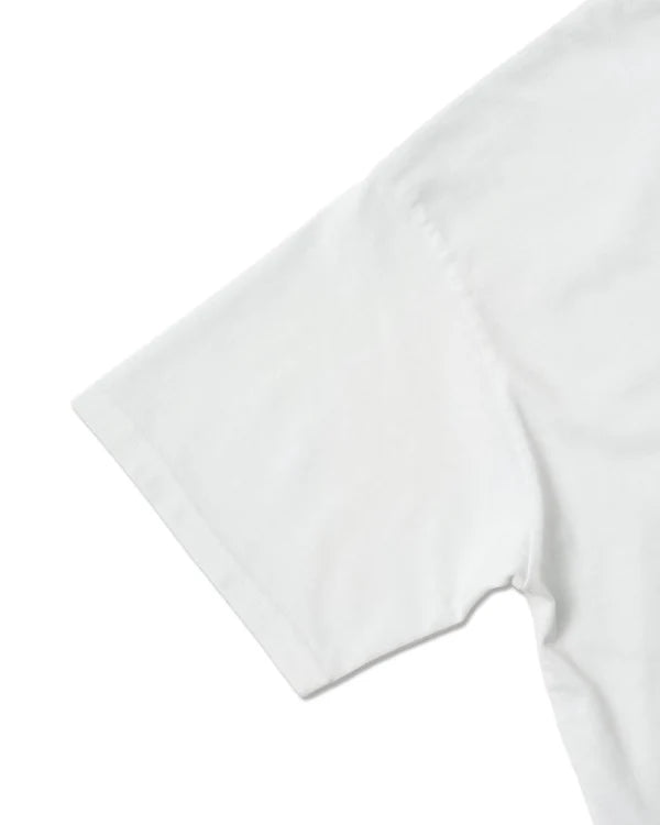 Knuu ヌウ / Heavy Crewneck Pigment Dye T-Shirt ヘビークルーネックピグメントダイティーシャツ (OFF-WHITE オフホワイト)