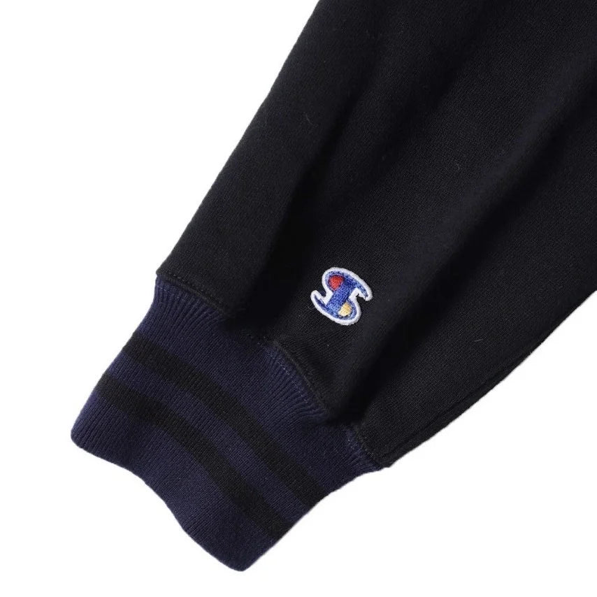 IMPRESTORE インプレストア / Chunk | varsity jacket ヴァーシティージャケット (NAVY×BLACK ネイビーブラック)