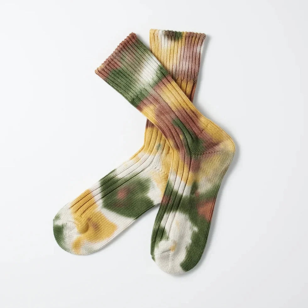 ROTOTO ロトト / CHUNKY RIBBED CREW SOCKS”TIE DYE” チャンキーリベットクルーソックスタイダイ