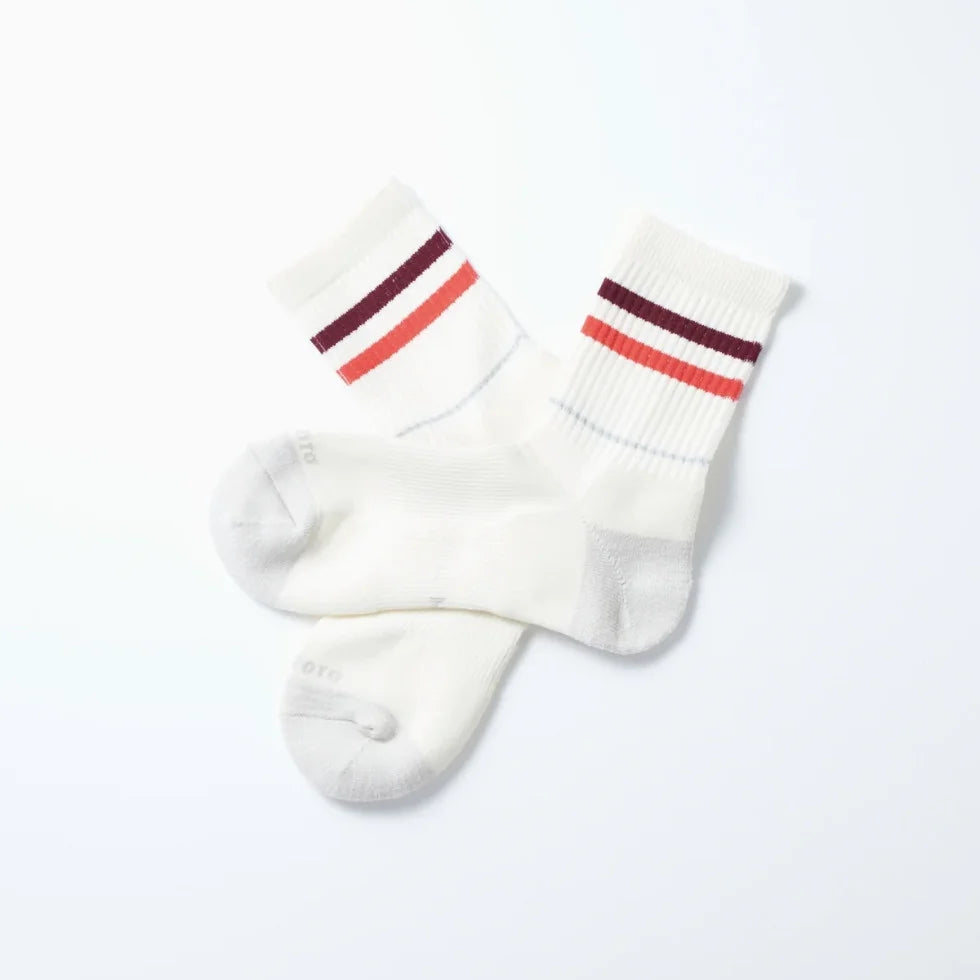 ROTOTO ロトト / ALLROUNDER ”2 STRIPE MERINO CREW SOCKS ” オールラウンダーツーストライプメリノクルーソックス