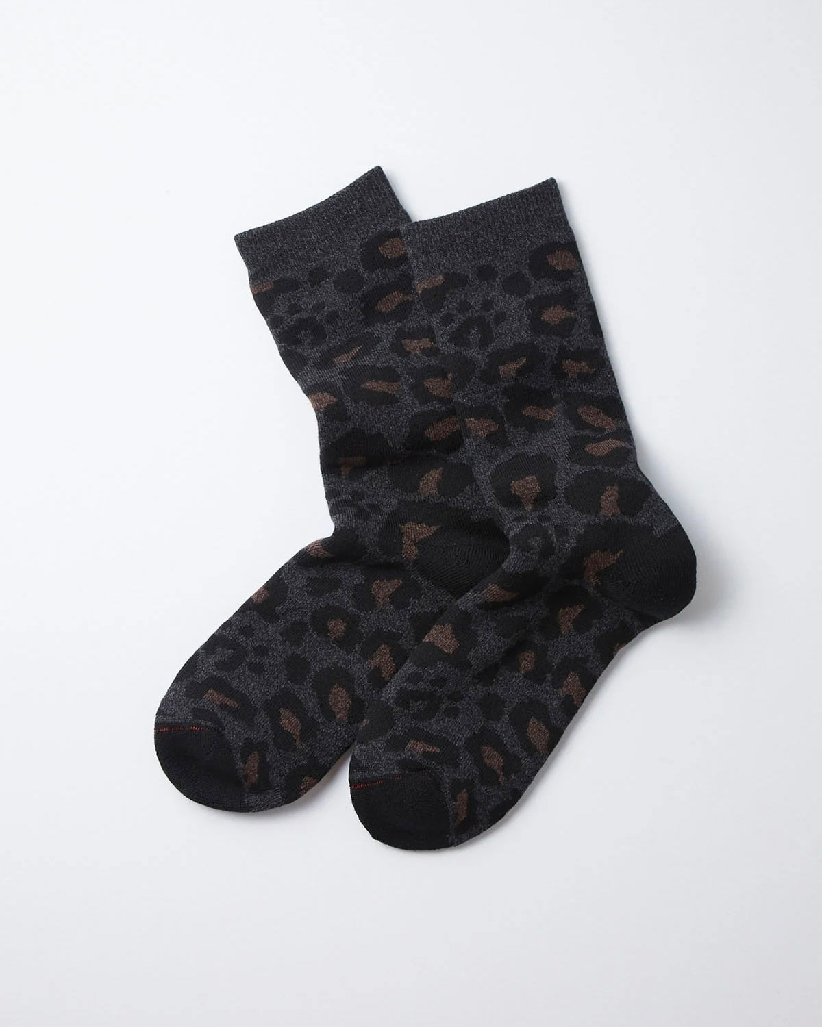 ROTOTO ロトト / PILE LEOPARD CREW SOCKS パイルレオパードクルーソックス