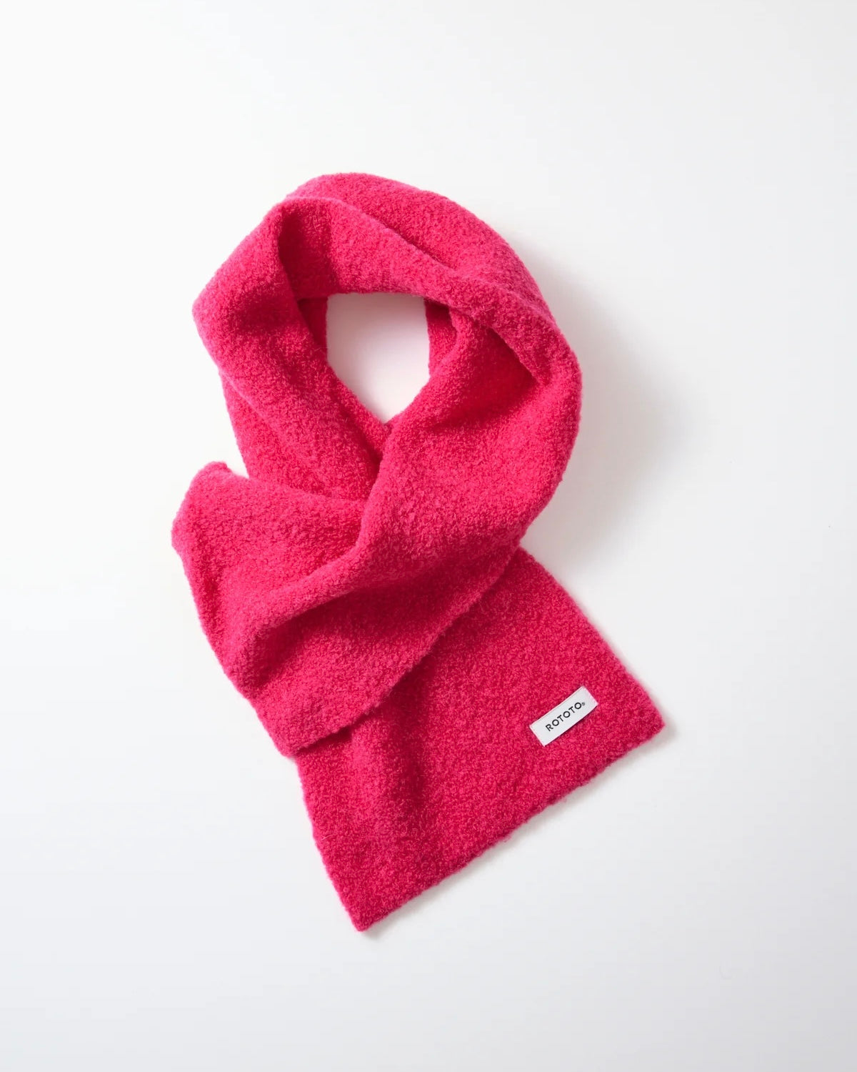 ROTOTO ロトト / ALPACA BOUCLE SHORT MUFFLER アルパカブークレショートマフラー