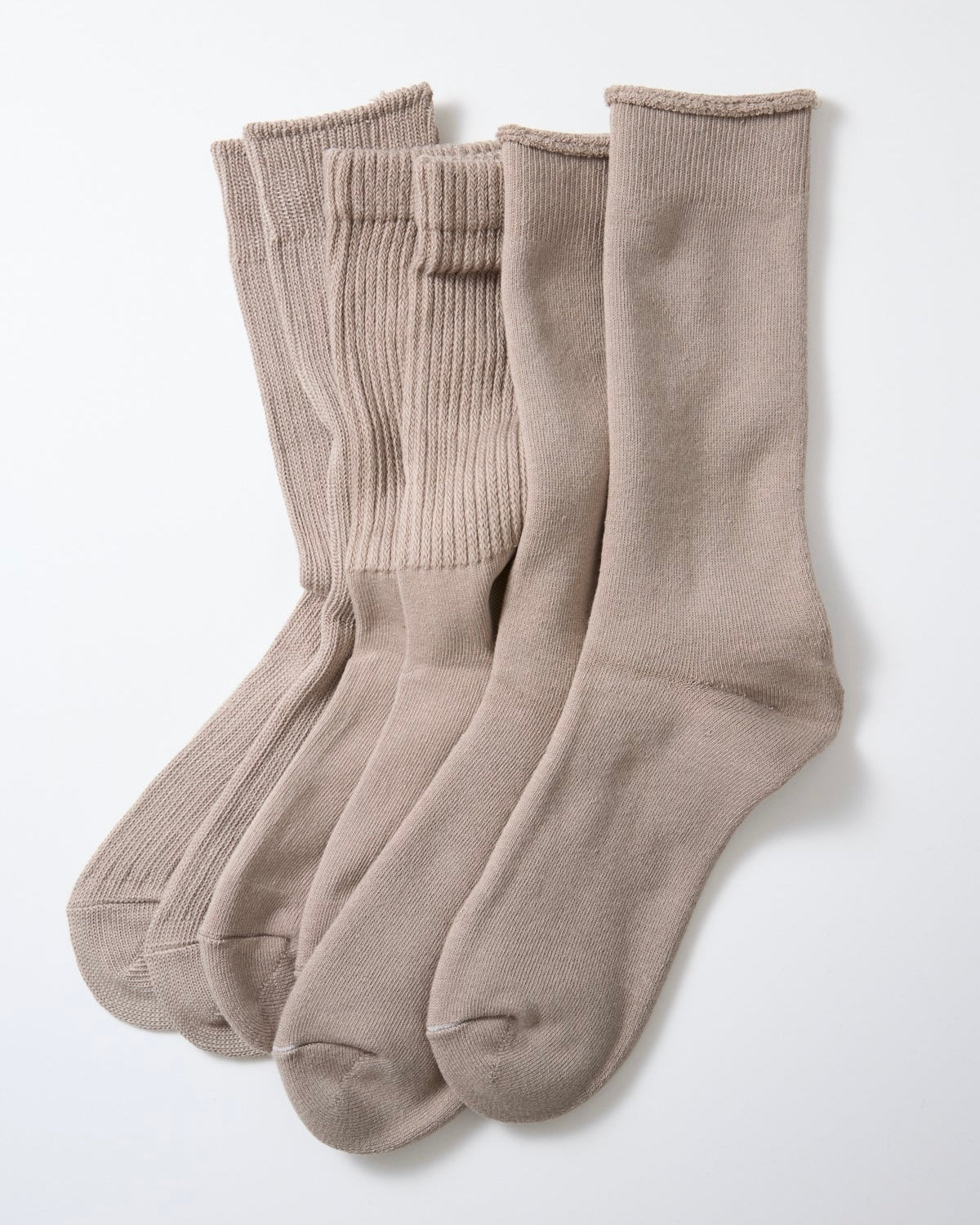 ROTOTO ロトト / ORGANIC DAILY 3 PACK CREW SOCKS オーガニックデイリー3パッククルーソックス
