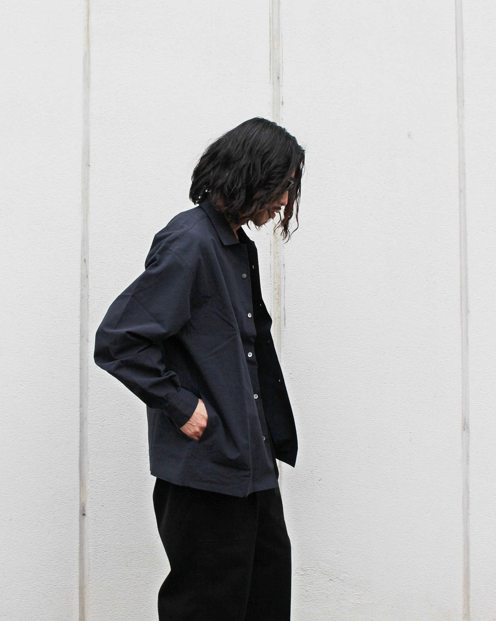 LAMOND ラモンド / COTTON LINEN WASHER JACKET コットンリネンワッシャージャケット (SUMIKURO スミクロ)