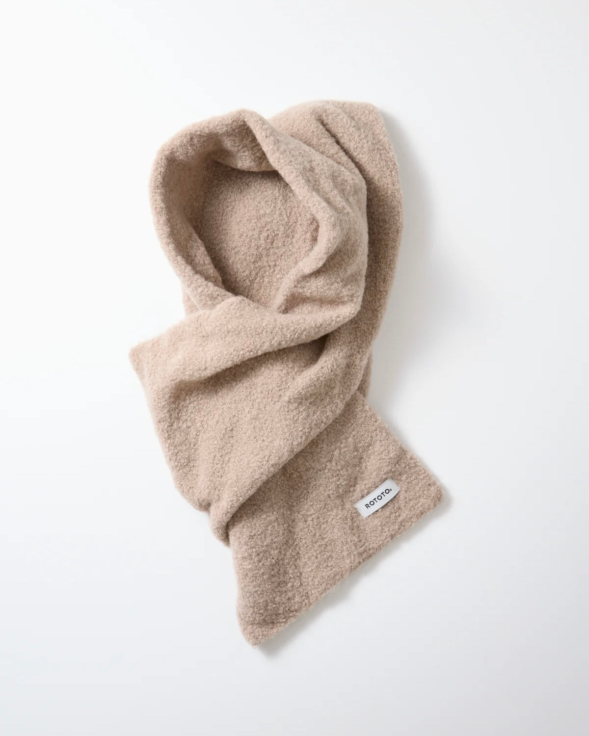 ROTOTO ロトト / ALPACA BOUCLE SHORT MUFFLER アルパカブークレショートマフラー