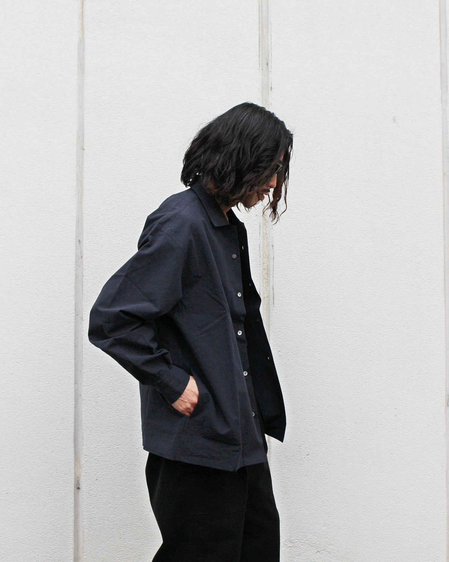 LAMOND ラモンド / COTTON LINEN WASHER JACKET コットンリネンワッシャージャケット (SUMIKURO スミクロ)