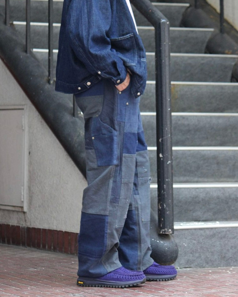 Nasngwam. ナスングワム / DAMAGE DOUBLE KNEE PANTS ダメージダブルニーパンツ Msize (NAVY ネイビー)