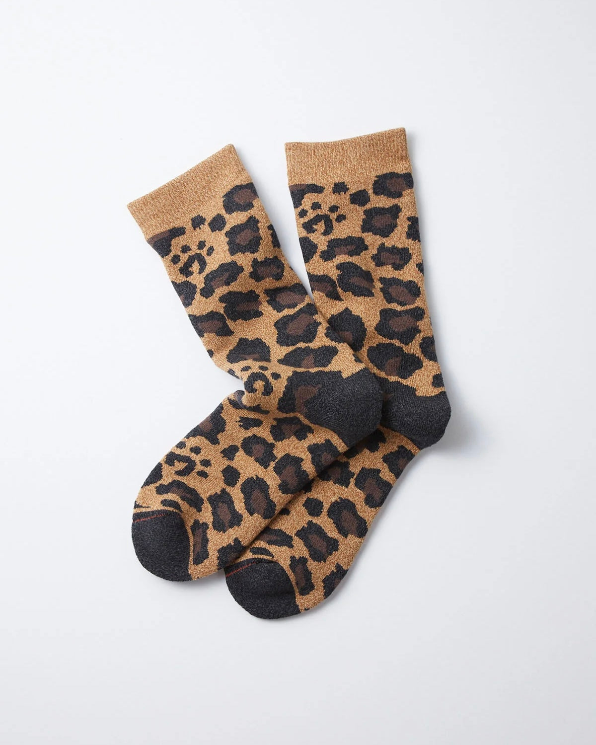 ROTOTO ロトト / PILE LEOPARD CREW SOCKS パイルレオパードクルーソックス