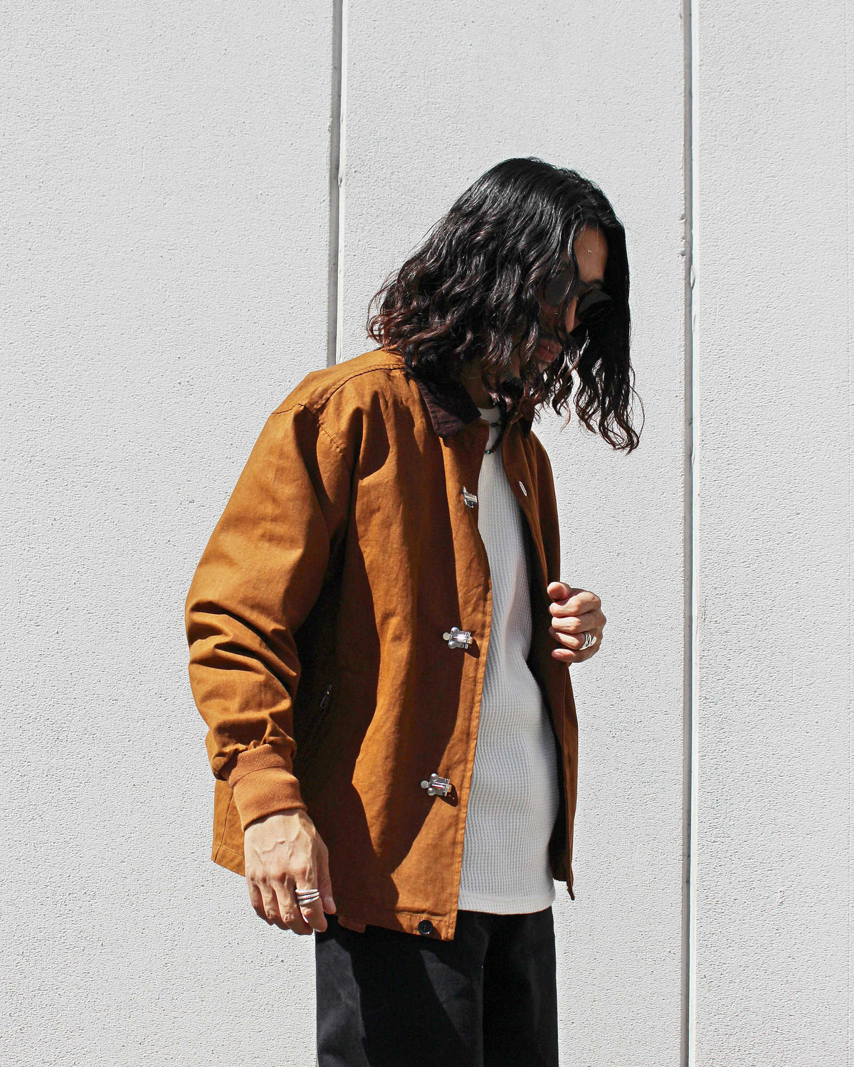 modemdesign モデムデザイン / FIREMAN JACKET ファイヤーマンジャケット (CAMEL キャメル)