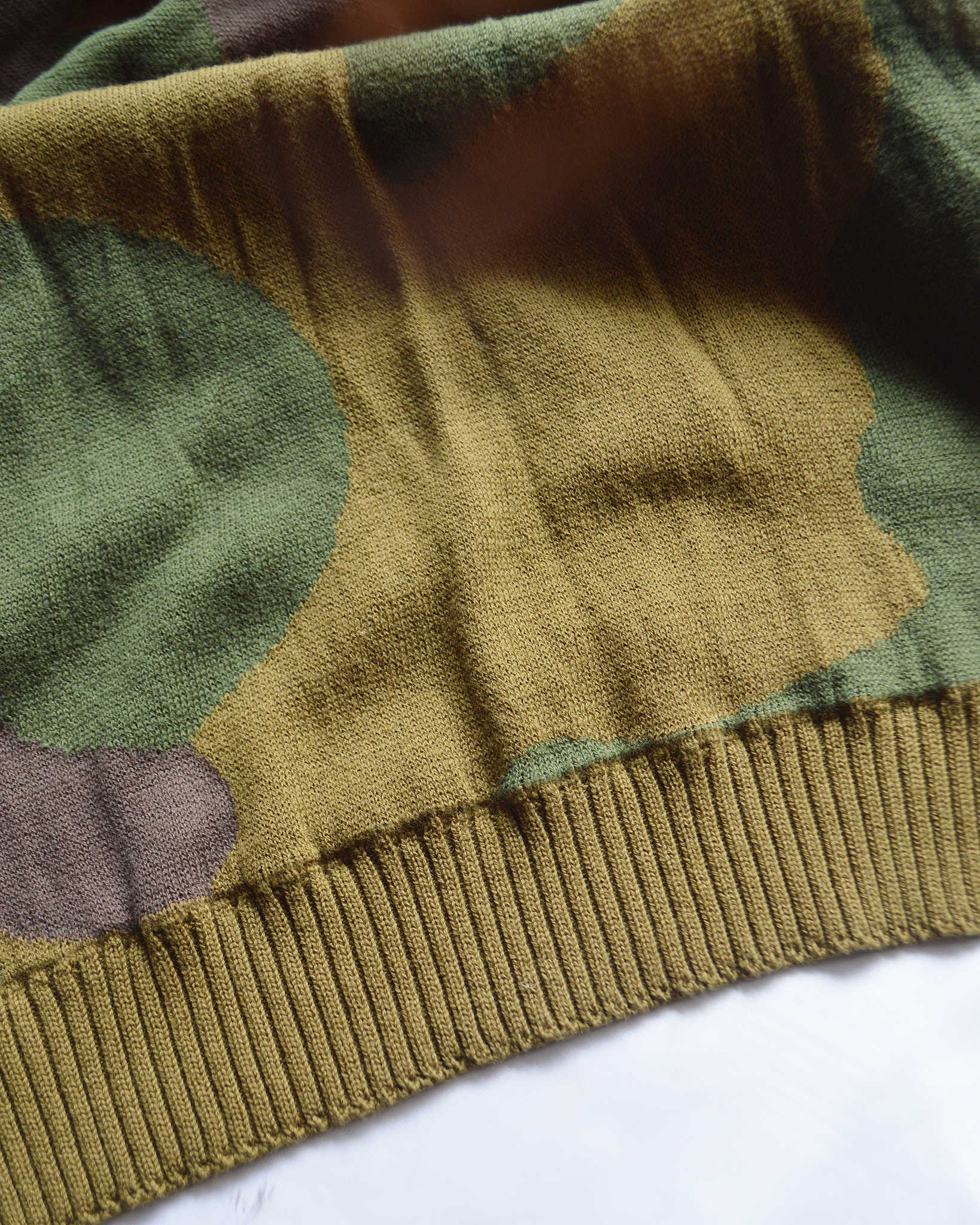 ROTOTO ロトト / DUCK CAMO COTTON SHAWL MUFFLER ダックカモコットンショールマフラー (O.D./BROWN オーディーブラウン)