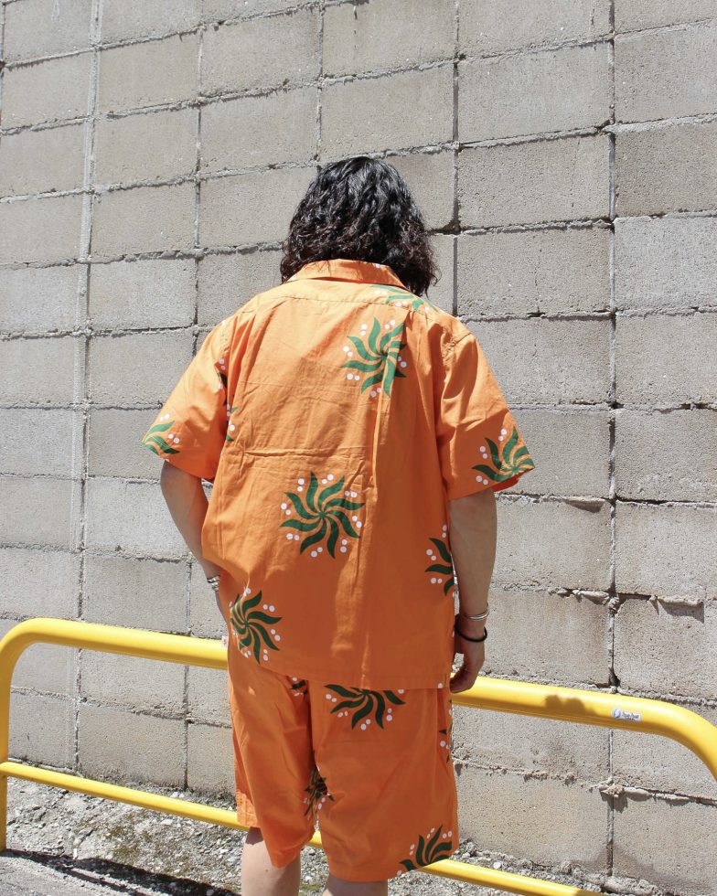 HAVE A GRATEFUL DAY ハブアグレイトフルデイ / S/S SHIRT ショートスリーブシャツ (ORANGE オレンジ)