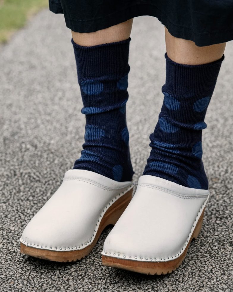 ROTOTO ロトト / PORTHOLE DOT SOCKS ポートホール ドット ソックス