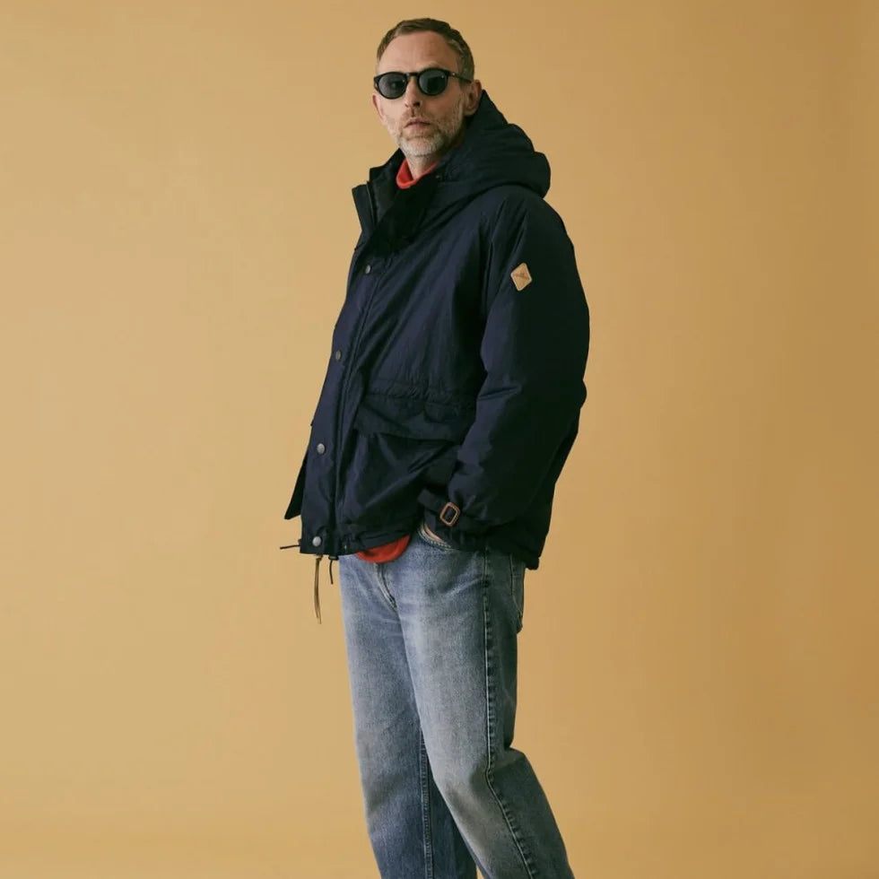 melple メイプル / Mounterey Classic Parka マウンテリークラシックパーカー (Recycle Nylon リサイクルナイロン / NAVY ネイビー)