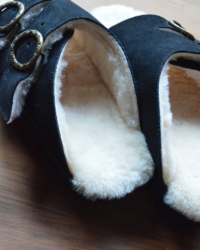 Commodities コモディティーズ / EASY WARM BELTED SLIDE イージーウォームベルテッドスライド (BLACK ブラック)