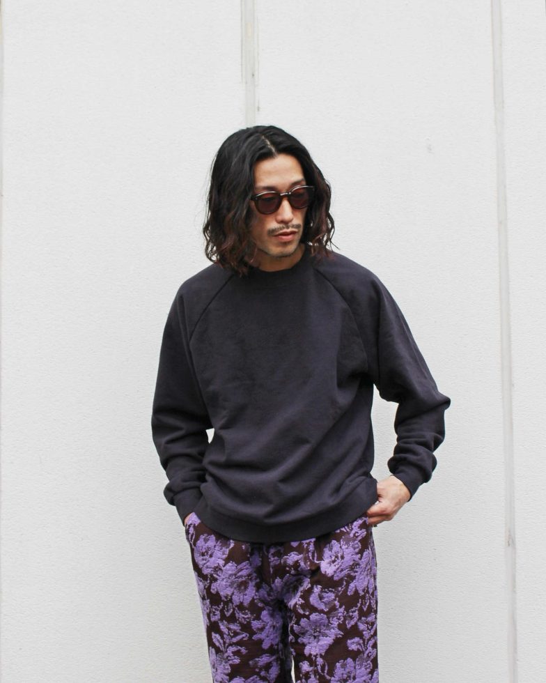 NECESSARY or UNNECESSARY ネセサリーオアアンネセサリー N.O.UNナウン / MAC RAGLAN L/S マックラグラン (SUMI スミ)