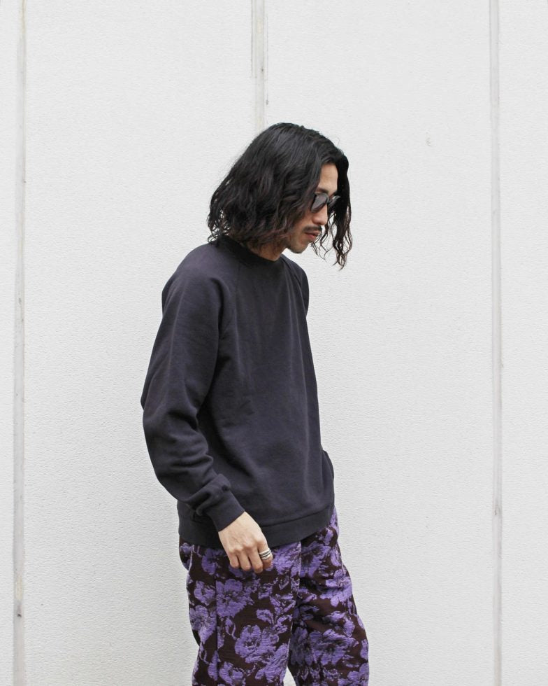 NECESSARY or UNNECESSARY ネセサリーオアアンネセサリー N.O.UNナウン / MAC RAGLAN L/S マックラグラン (SUMI スミ)