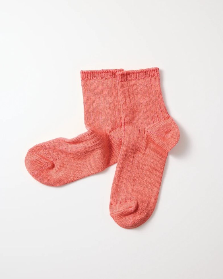 ROTOTO ロトト / LINEN COTTON RIBBED ANKLE SOCKS リネンリブドアンクルソックス
