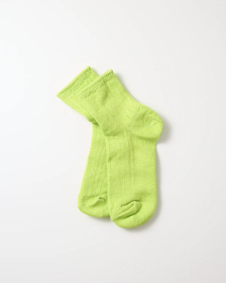 ROTOTO ロトト / LINEN COTTON RIBBED ANKLE SOCKS リネンリブドアンクルソックス
