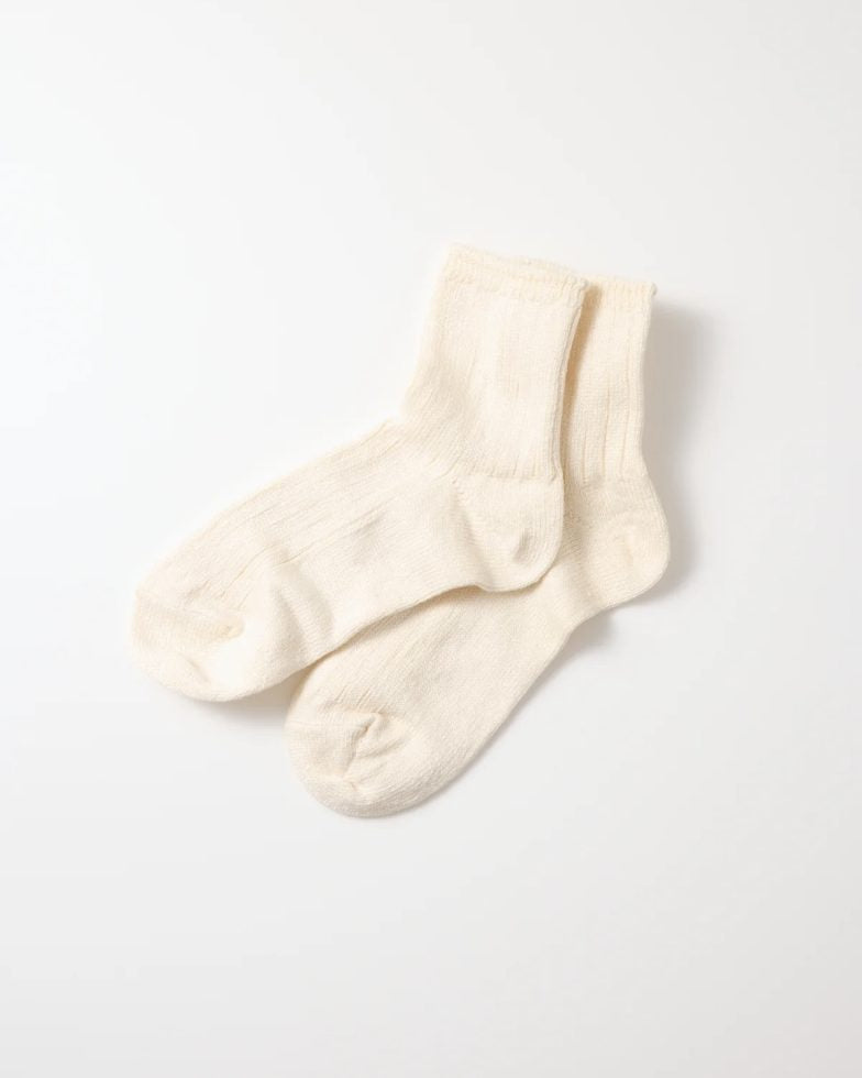ROTOTO ロトト / LINEN COTTON RIBBED ANKLE SOCKS リネンリブドアンクルソックス
