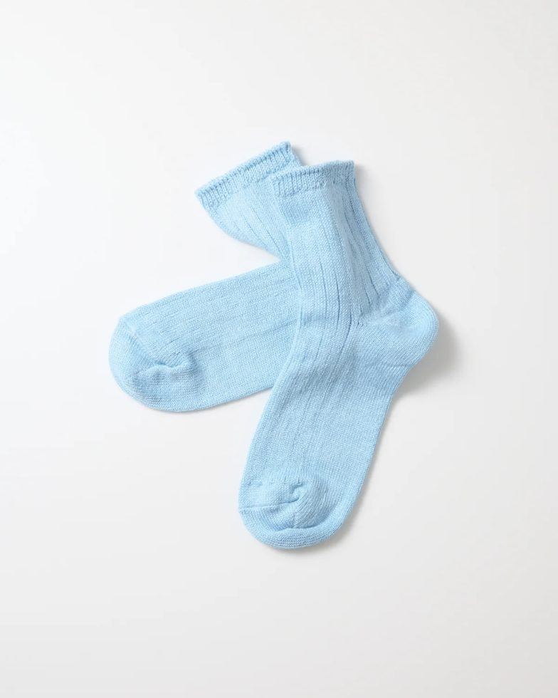 ROTOTO ロトト / LINEN COTTON RIBBED ANKLE SOCKS リネンリブドアンクルソックス