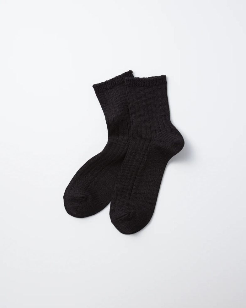ROTOTO ロトト / LINEN COTTON RIBBED ANKLE SOCKS リネンリブドアンクルソックス
