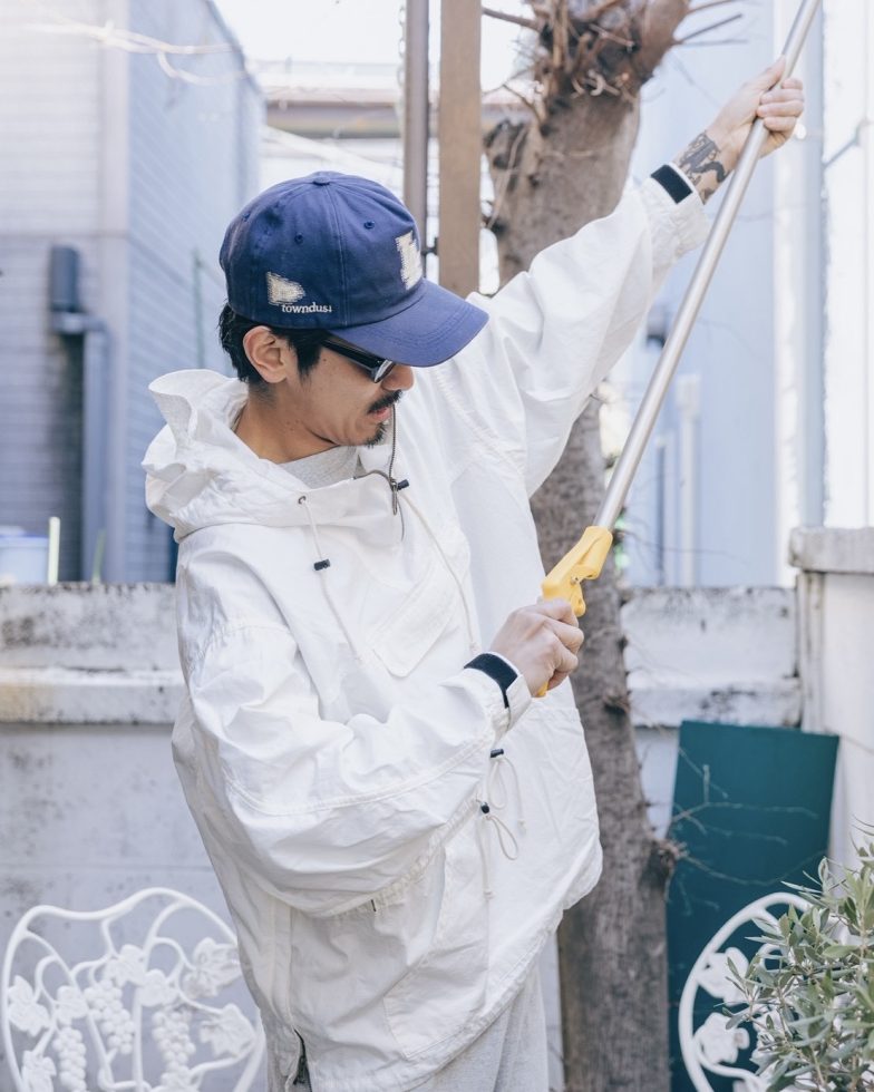 IMPRESTORE インプレストア / Richie リッチー | anorak hoodie アノラックフーディー (White poplin ホワイトポプリン)