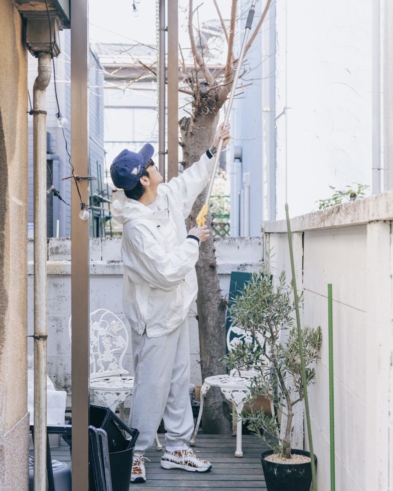 IMPRESTORE インプレストア / Richie リッチー | anorak hoodie アノラックフーディー (White poplin ホワイトポプリン)