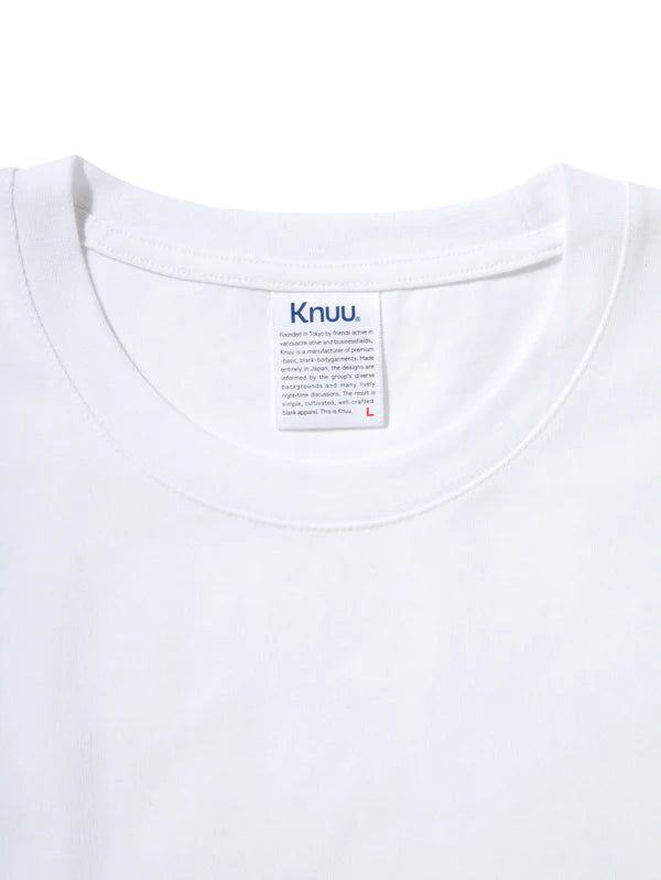Knuu ヌウ / Heavy Crewneck T-Shirt ヘビークルーネックティーシャツ (WHITE ホワイト)