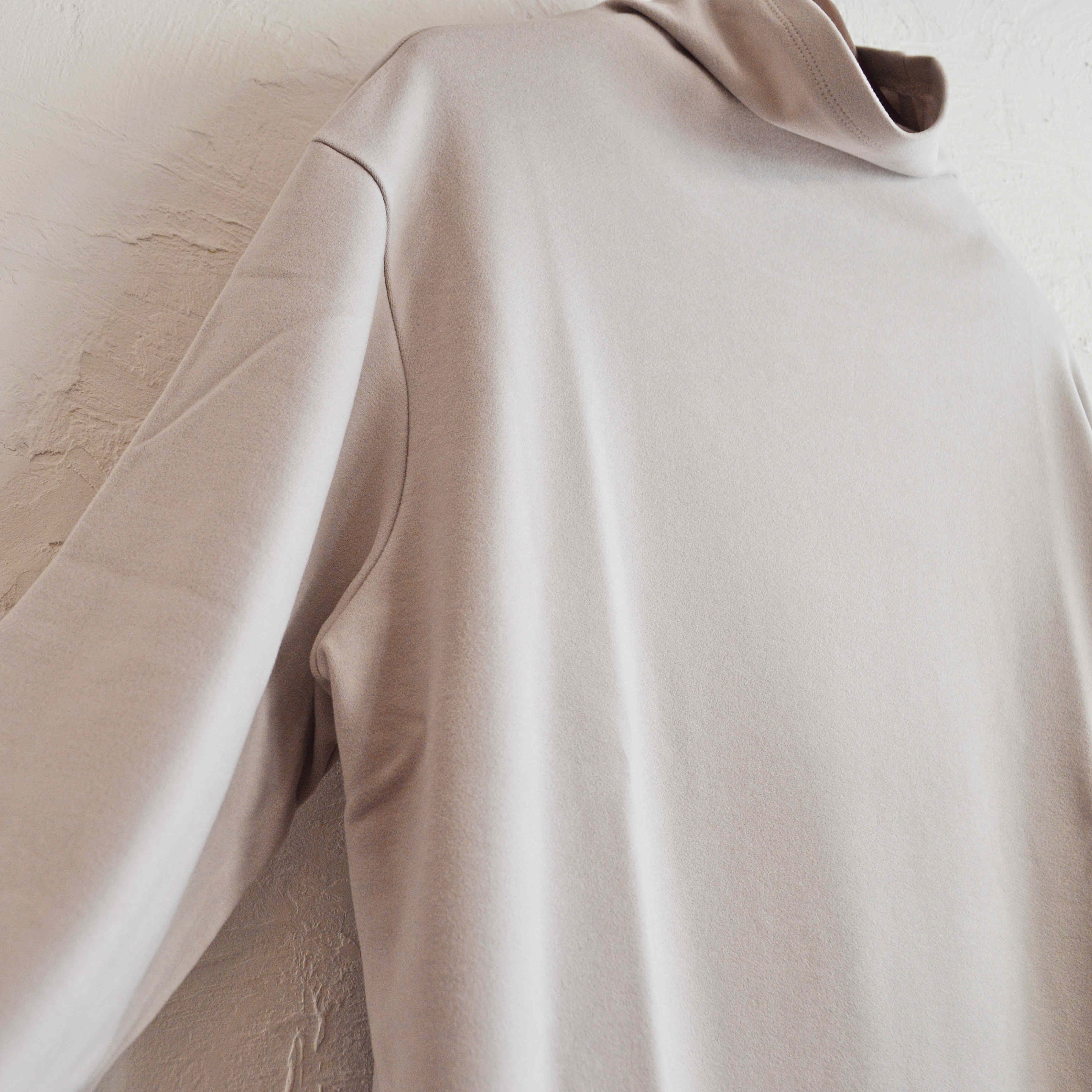 LAMOND ラモンド / LOUNGE SUEDE HIGH NECK ラウンジスエードハイネック (GRAY BEIGEグレーベージュ)