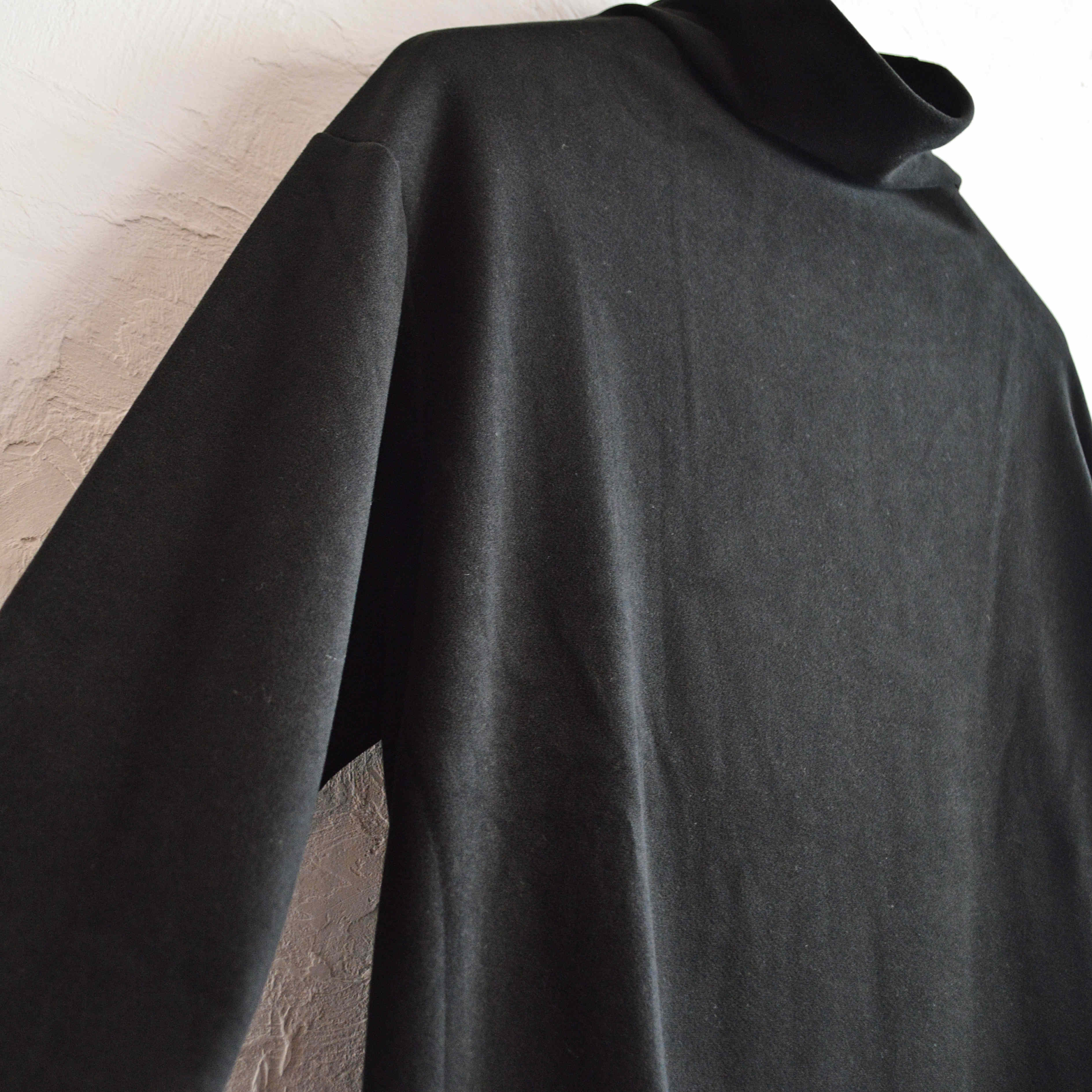 LAMOND ラモンド / LOUNGE SUEDE HIGH NECK ラウンジスエードハイネック (BLACK ブラック)