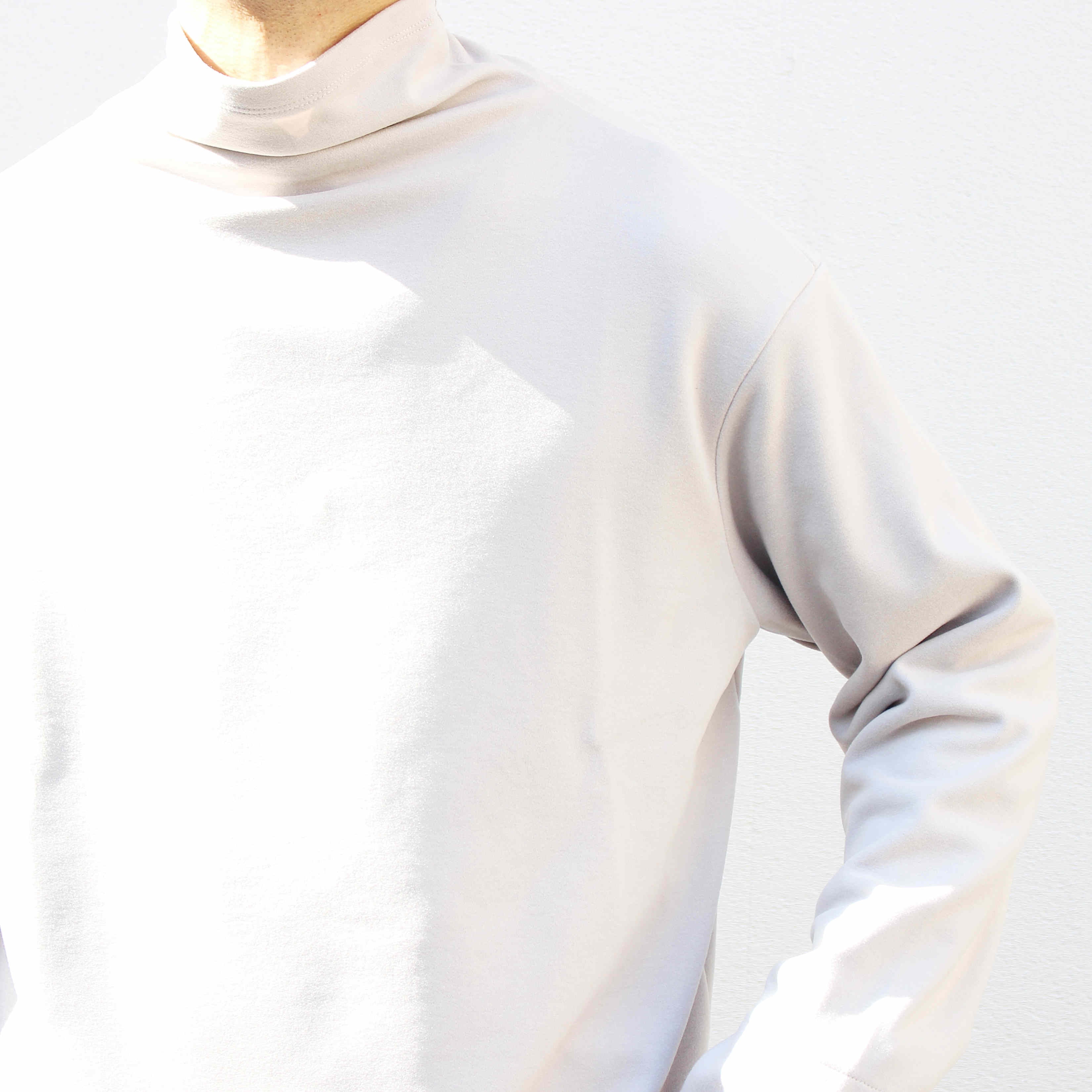 LAMOND ラモンド / LOUNGE SUEDE HIGH NECK ラウンジスエードハイネック (GRAY BEIGEグレーベージュ)