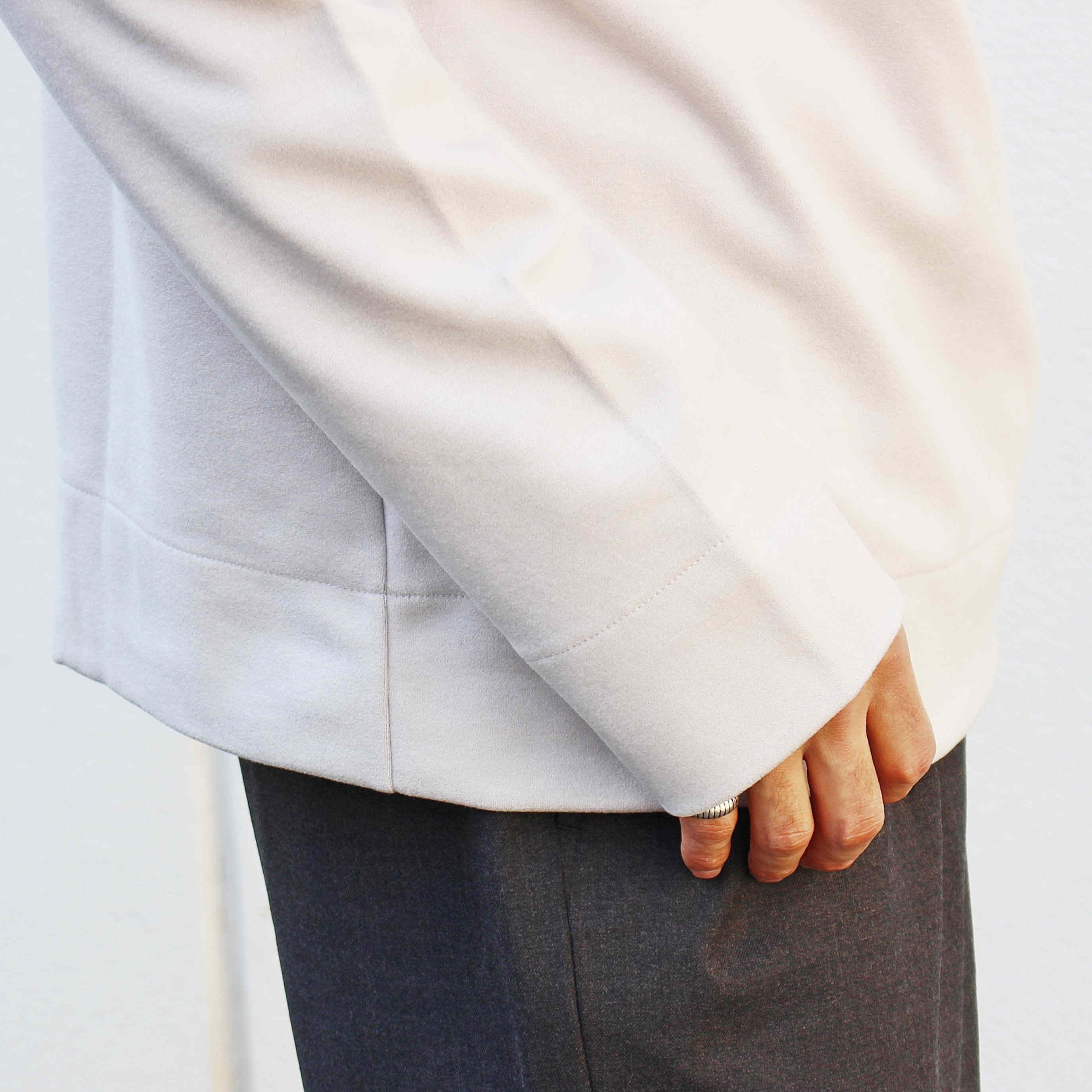 LAMOND ラモンド / LOUNGE SUEDE HIGH NECK ラウンジスエードハイネック (GRAY BEIGEグレーベージュ)