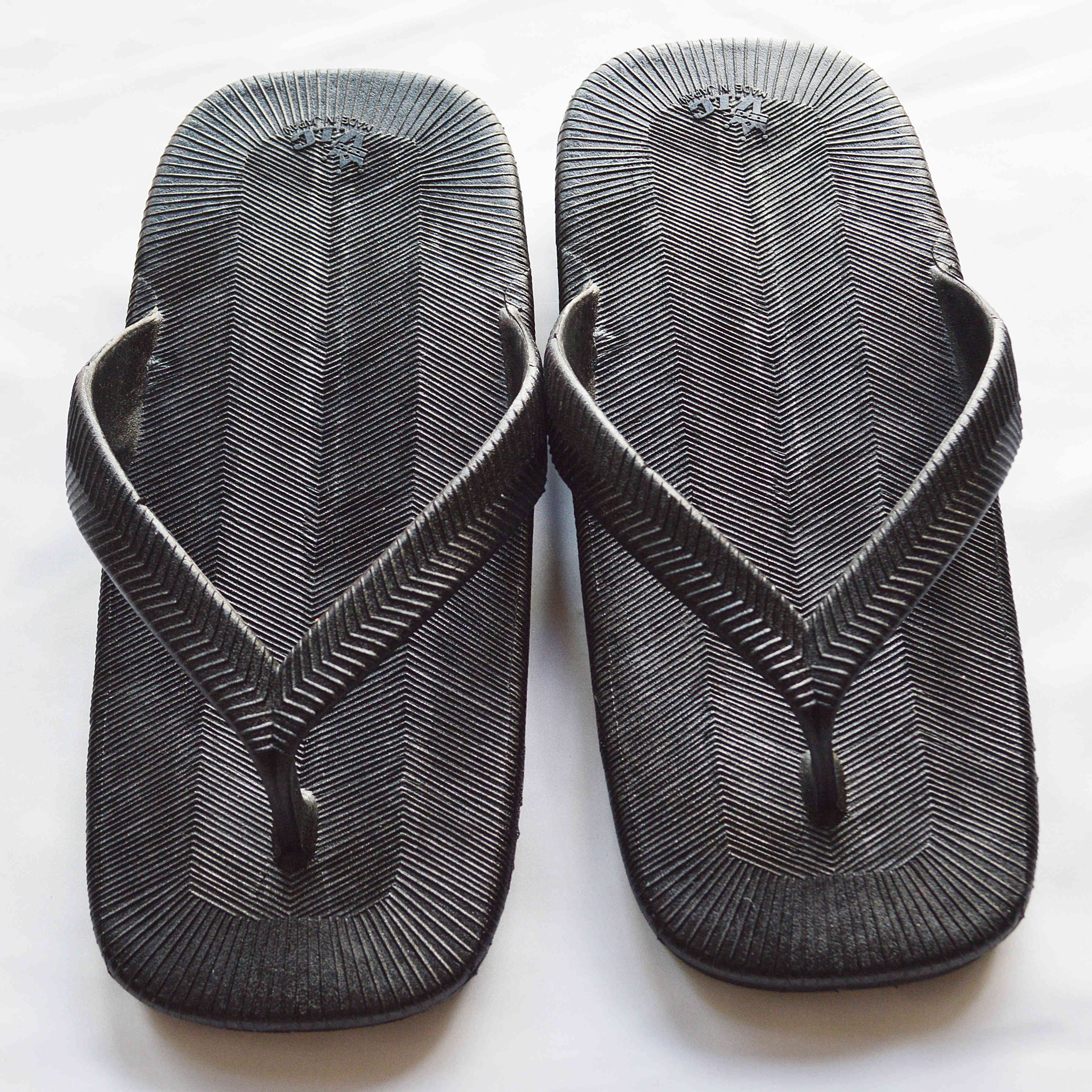 V.I.C ブイアイシー / classic rubber sandal クラシックラバーサンダル (BLACK ブラック)