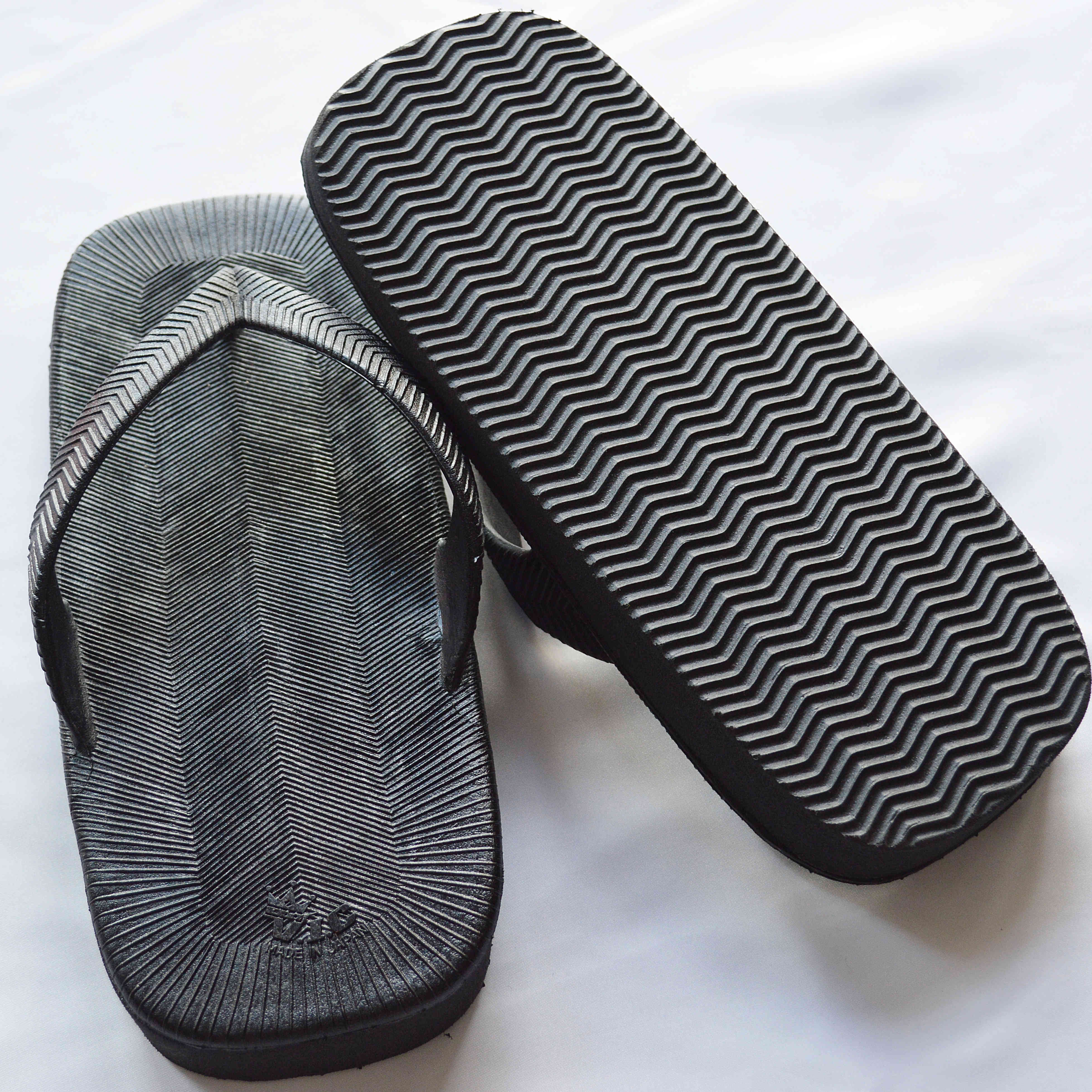 V.I.C ブイアイシー / classic rubber sandal クラシックラバーサンダル (BLACK ブラック)
