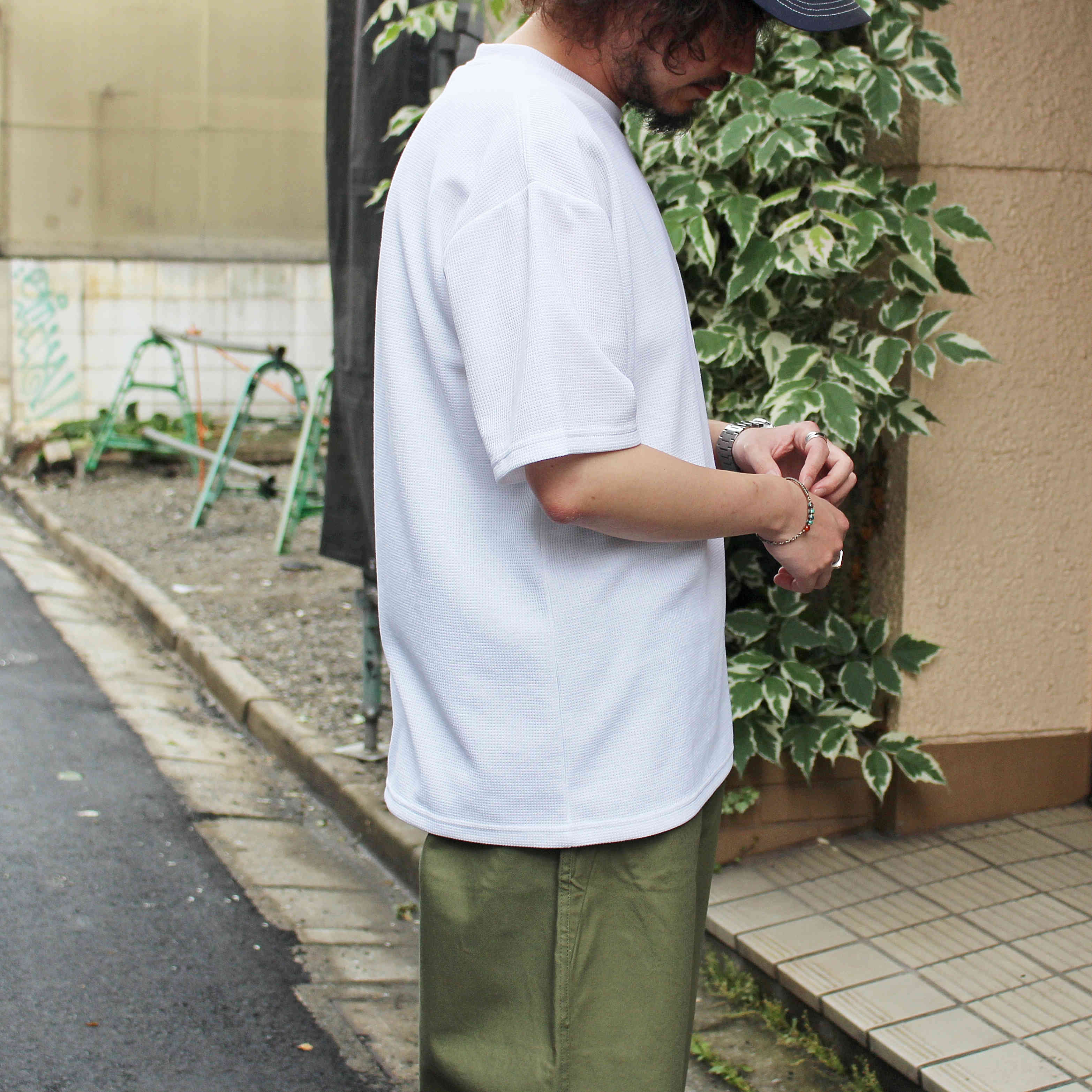 MOUNTAIN EQUIPMENT / QD ECO WAFFLE POCKET TEE (WHITE)