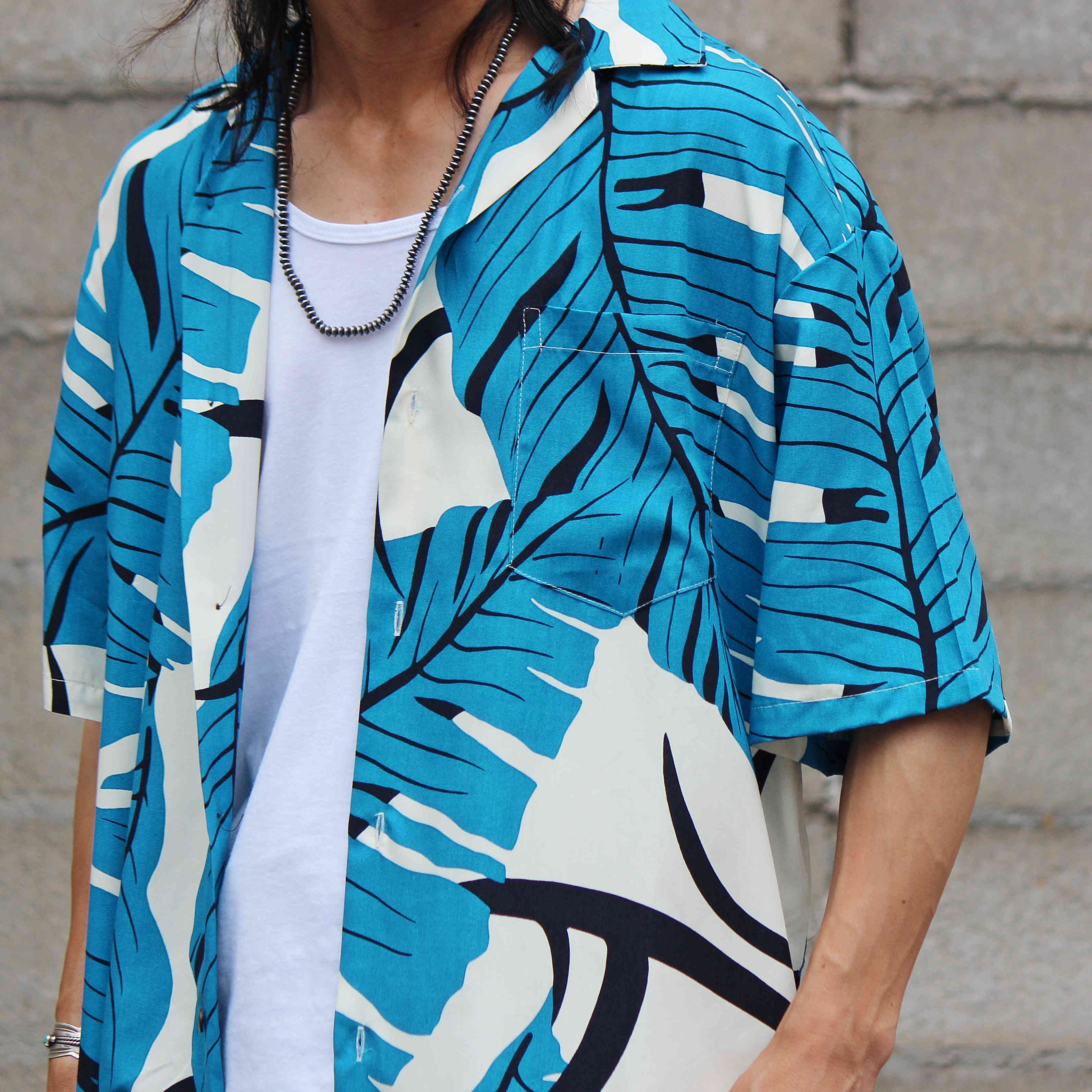 Hilo Hattie / Rayon Aloha Shirt (TEAL)