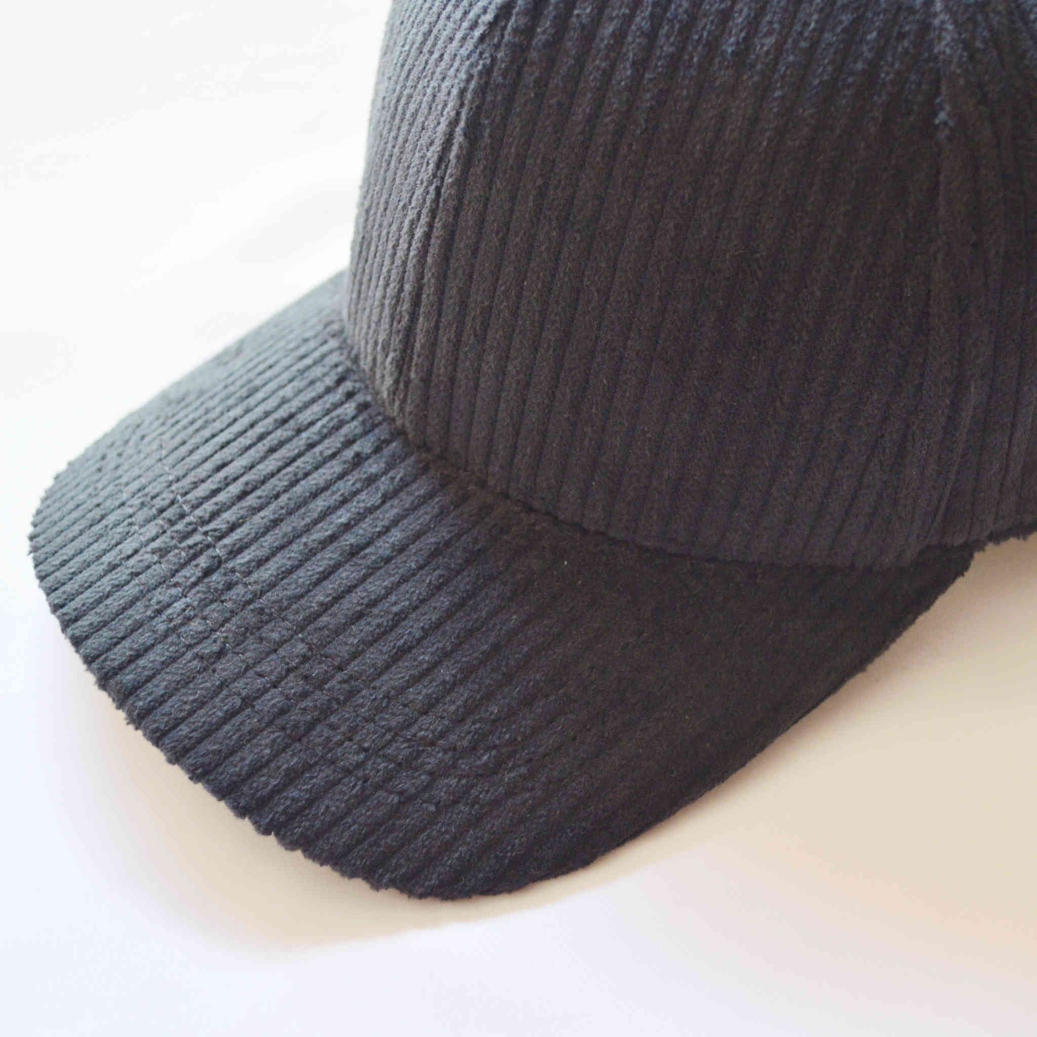 WINNER CAPS / CORDUROY CAP (BLACK)