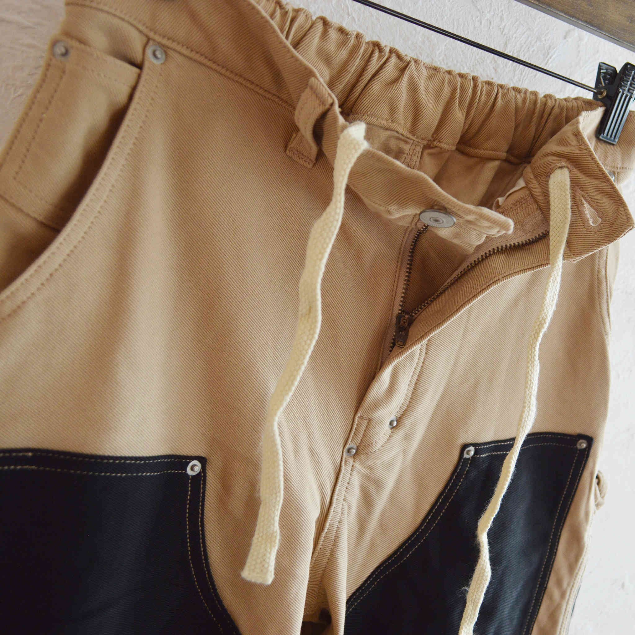 Nasngwam. / DOUBLE KNEE PANTS (BLACK)