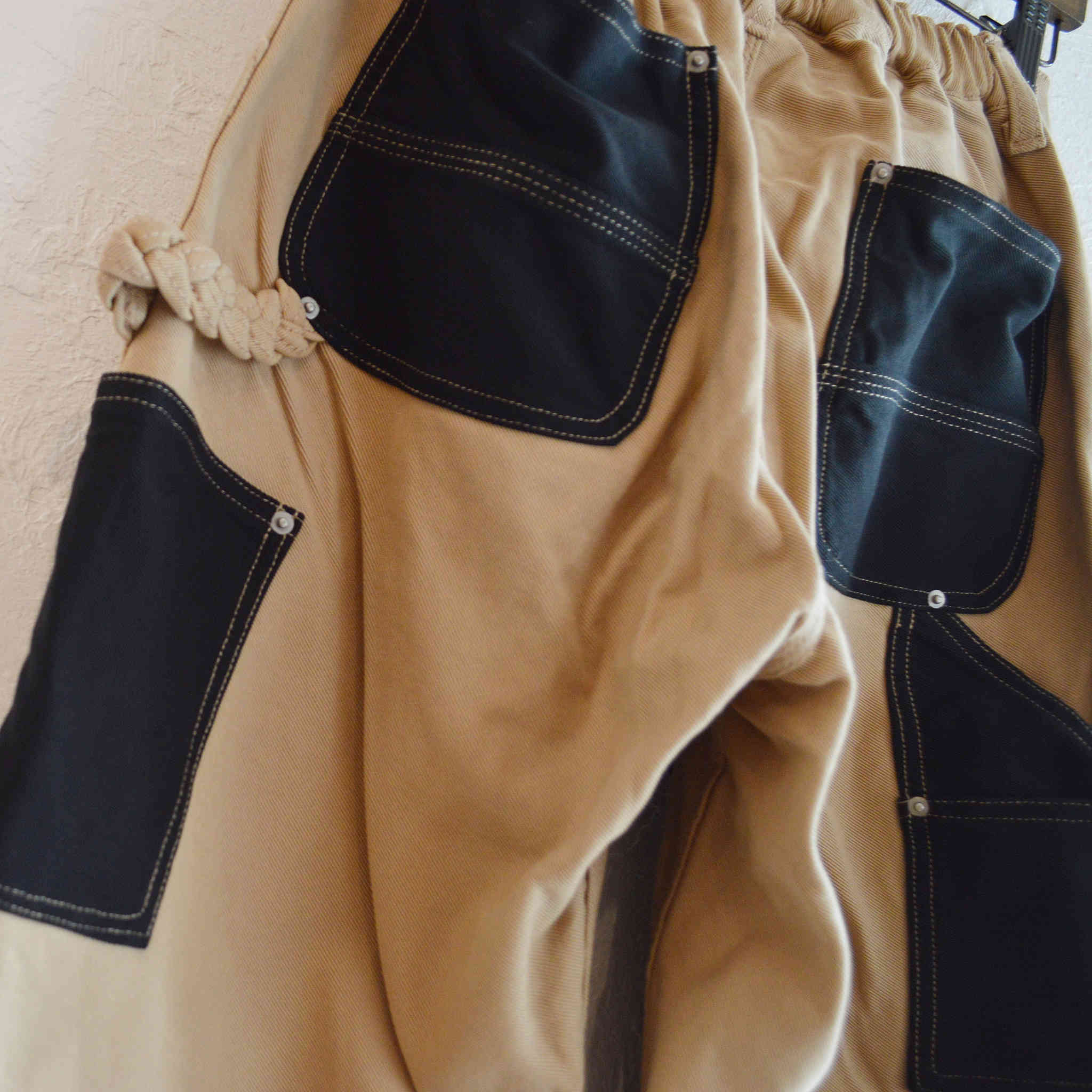 Nasngwam. / DOUBLE KNEE PANTS (BLACK)