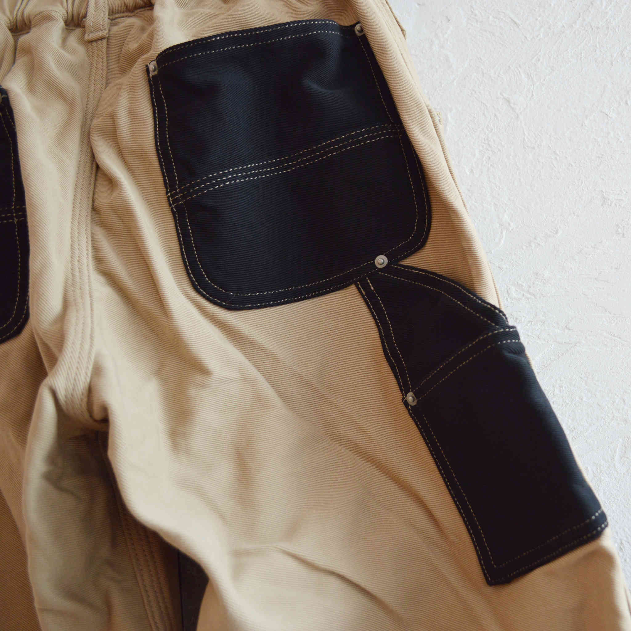 Nasngwam. / DOUBLE KNEE PANTS (BLACK)