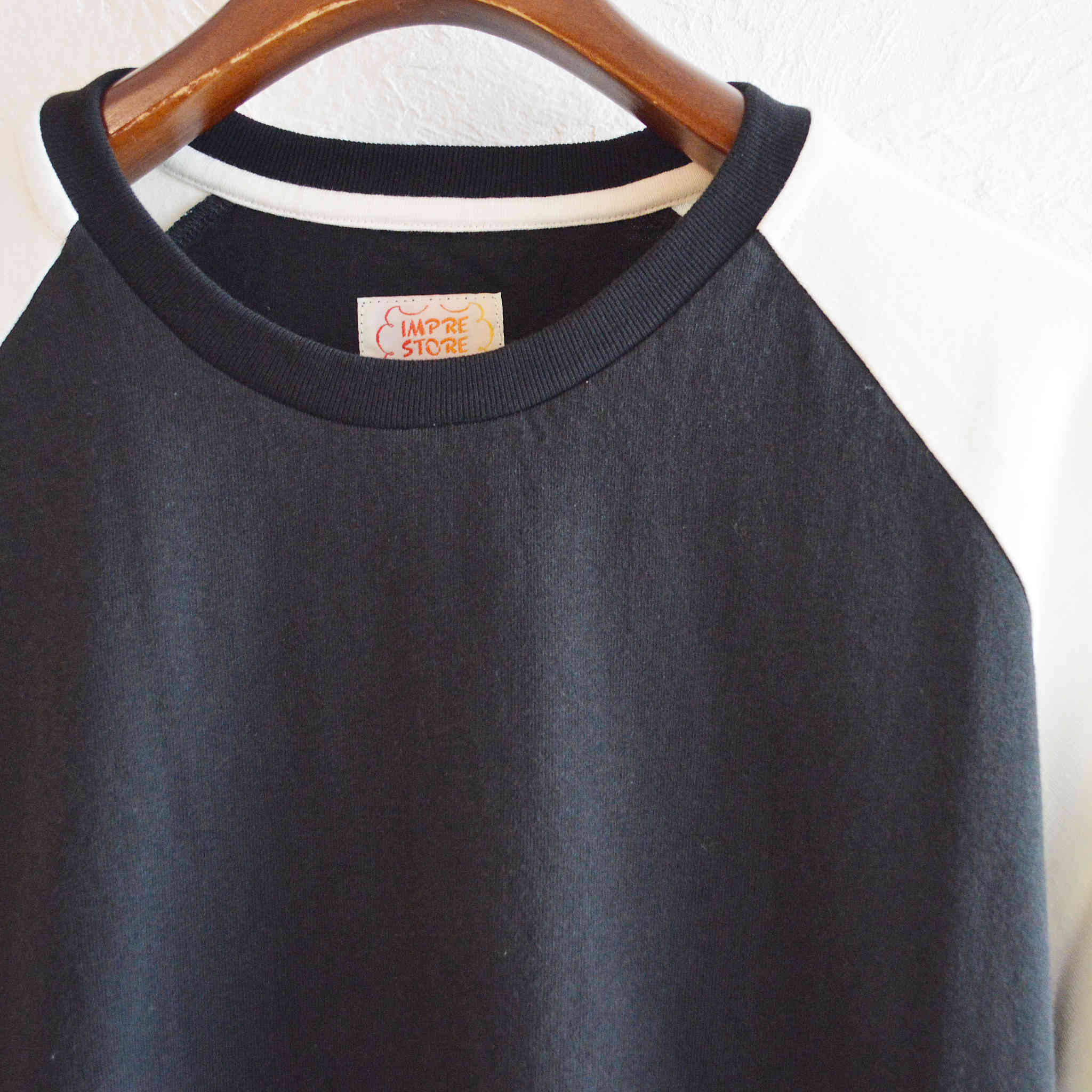 IMPRESTORE / ARNOLD RAGLAN SLEEVE T-SHIRT (BLACK)