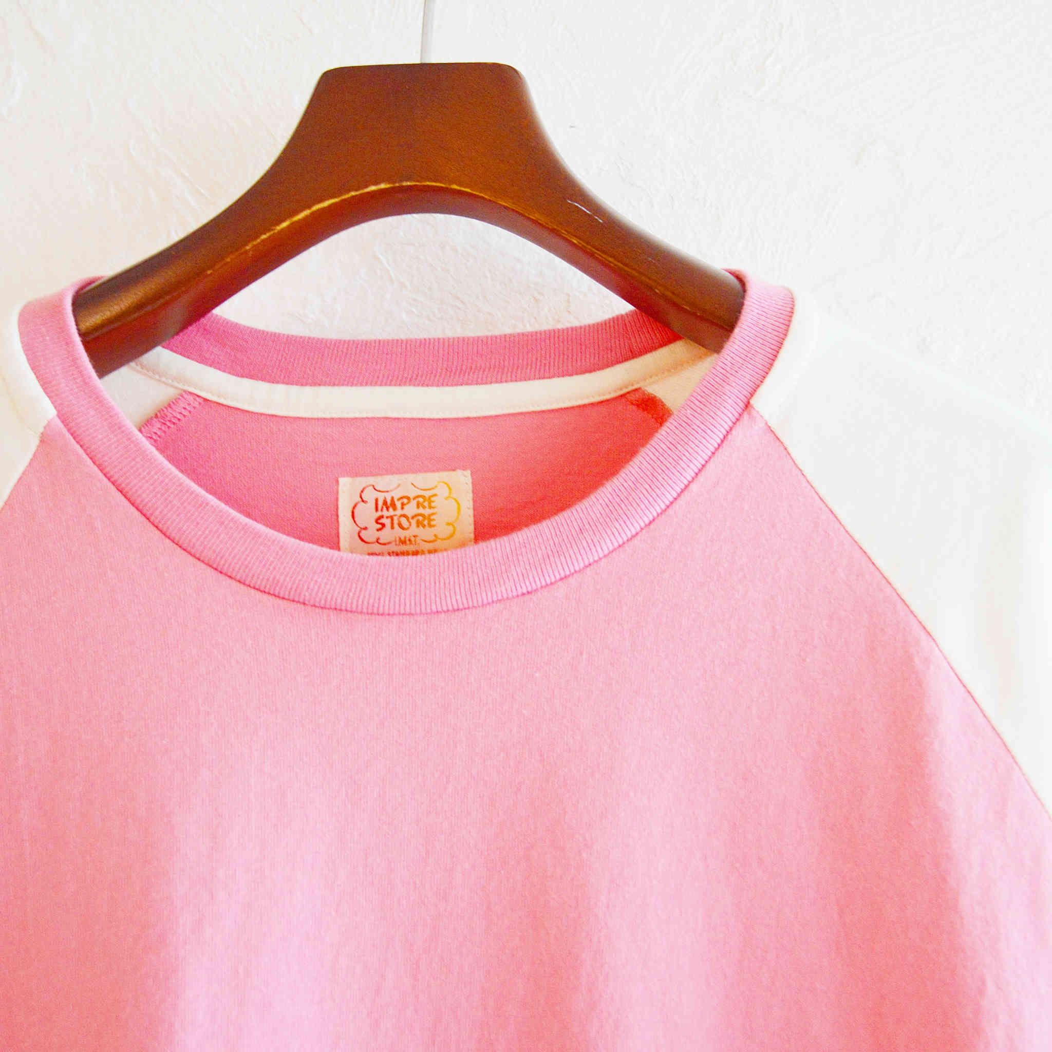 IMPRESTORE / ARNOLD RAGLAN SLEEVE T-SHIRT (PINK)