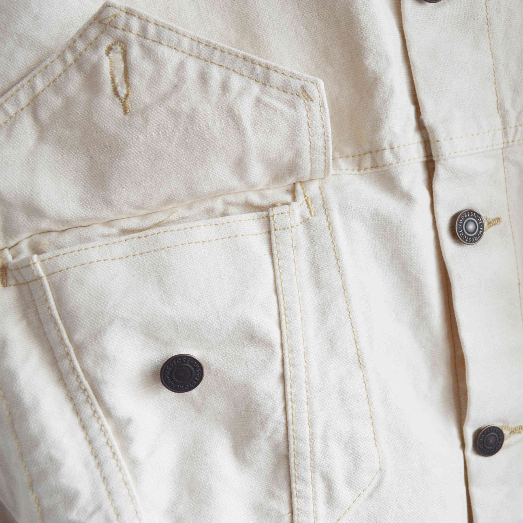 IMPRESTORE / MARY | DENIM TRUCKER COAT (NATURAL)